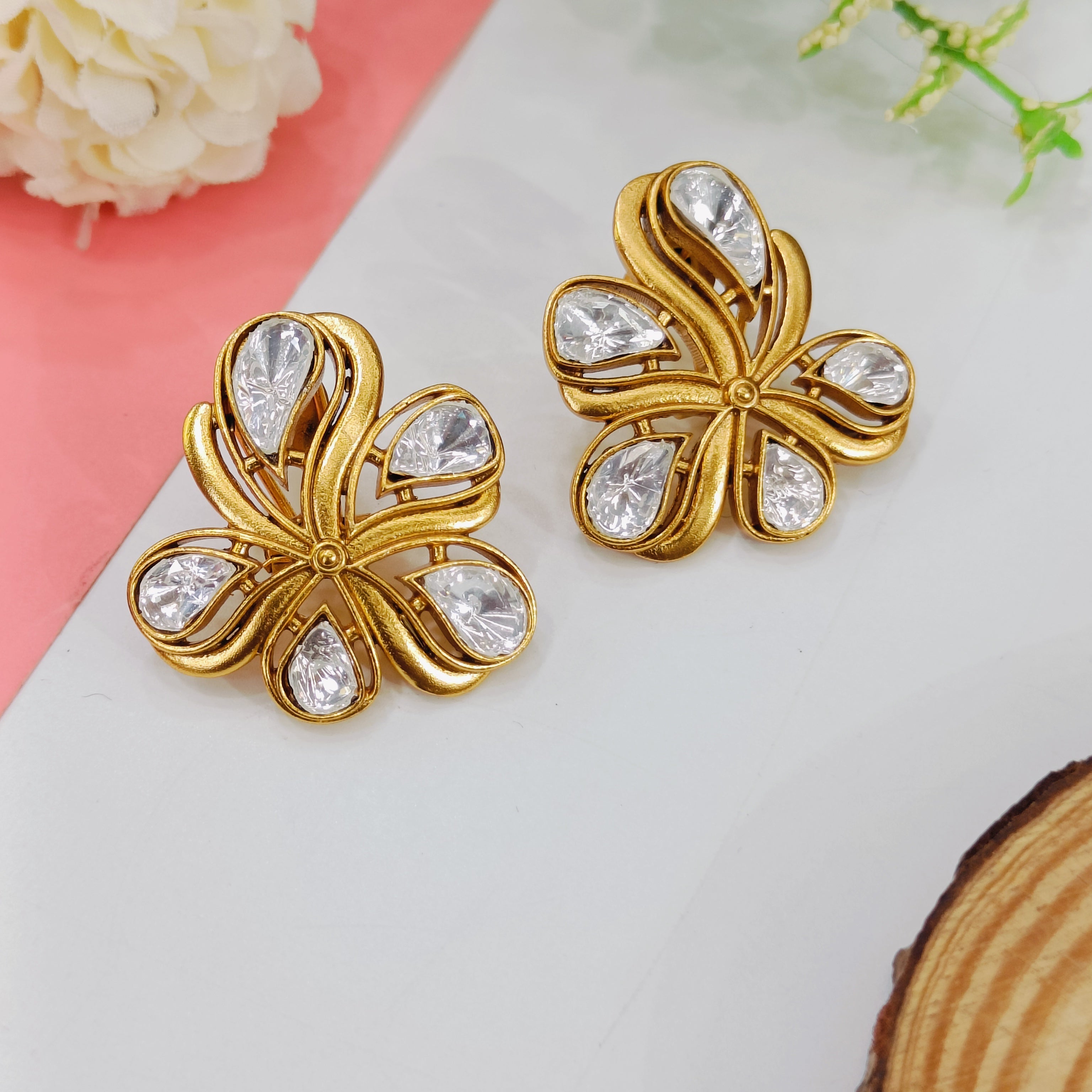 Nayaab Jiya Polki Studs