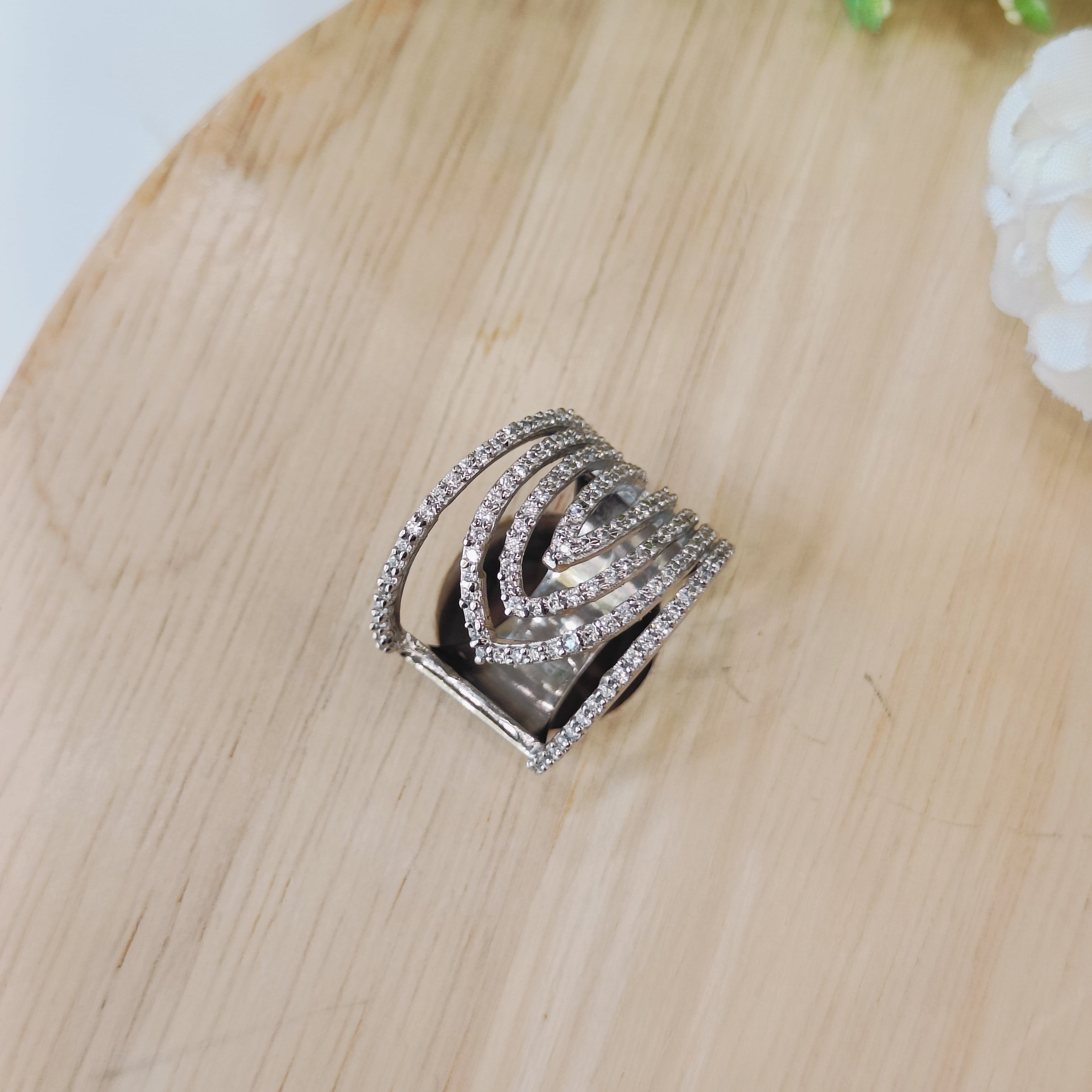 Vs sterling silver cocktail ring 178