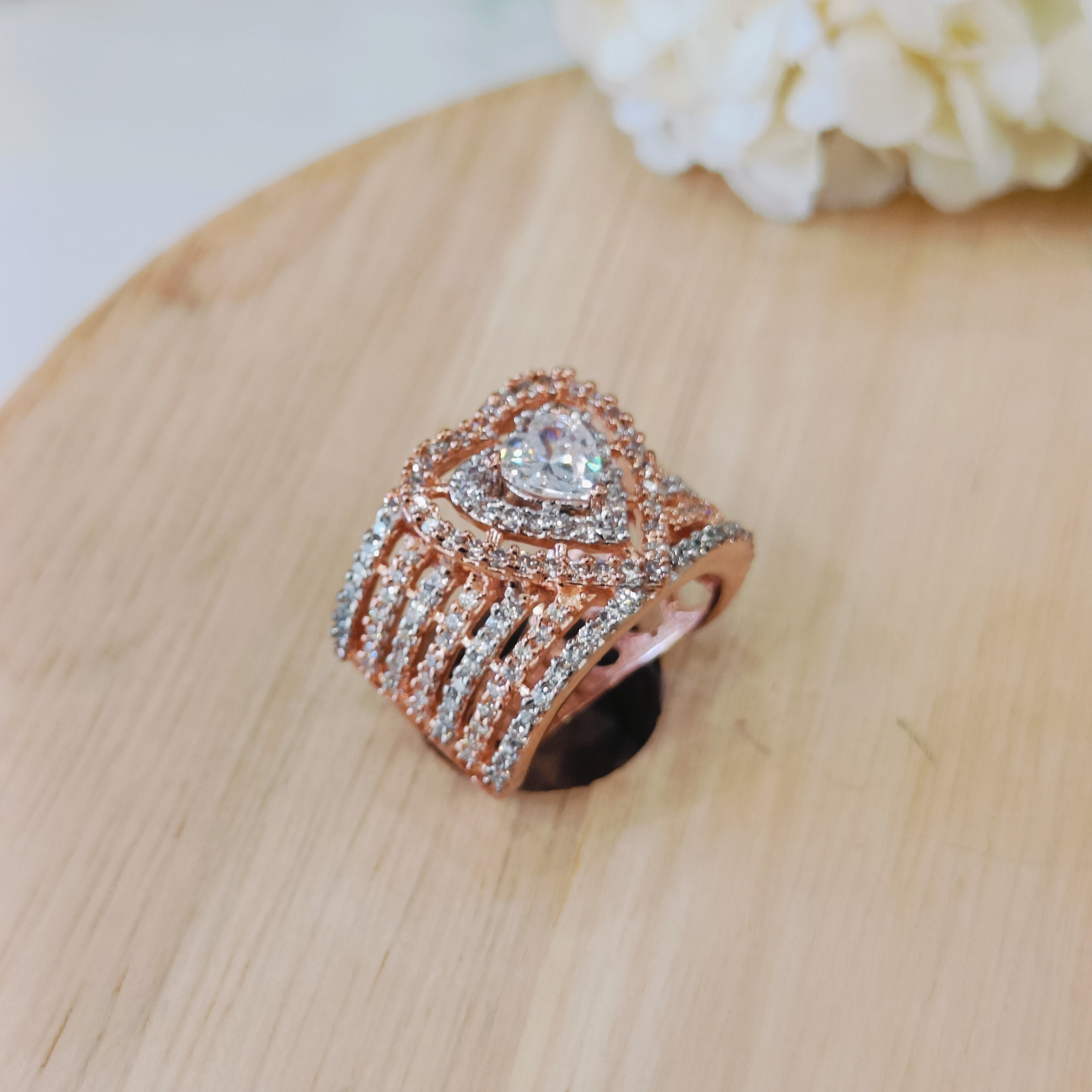 Vs sterling silver cocktail ring 166