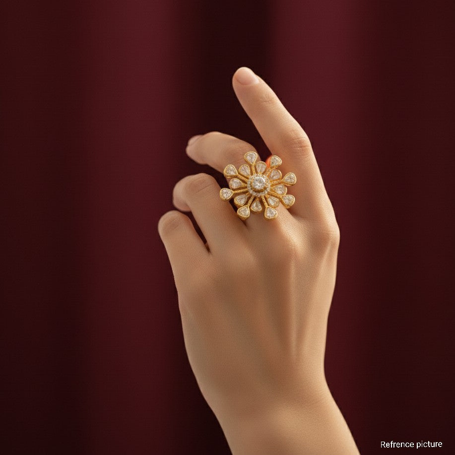 Nayaab Navya Polki Ring