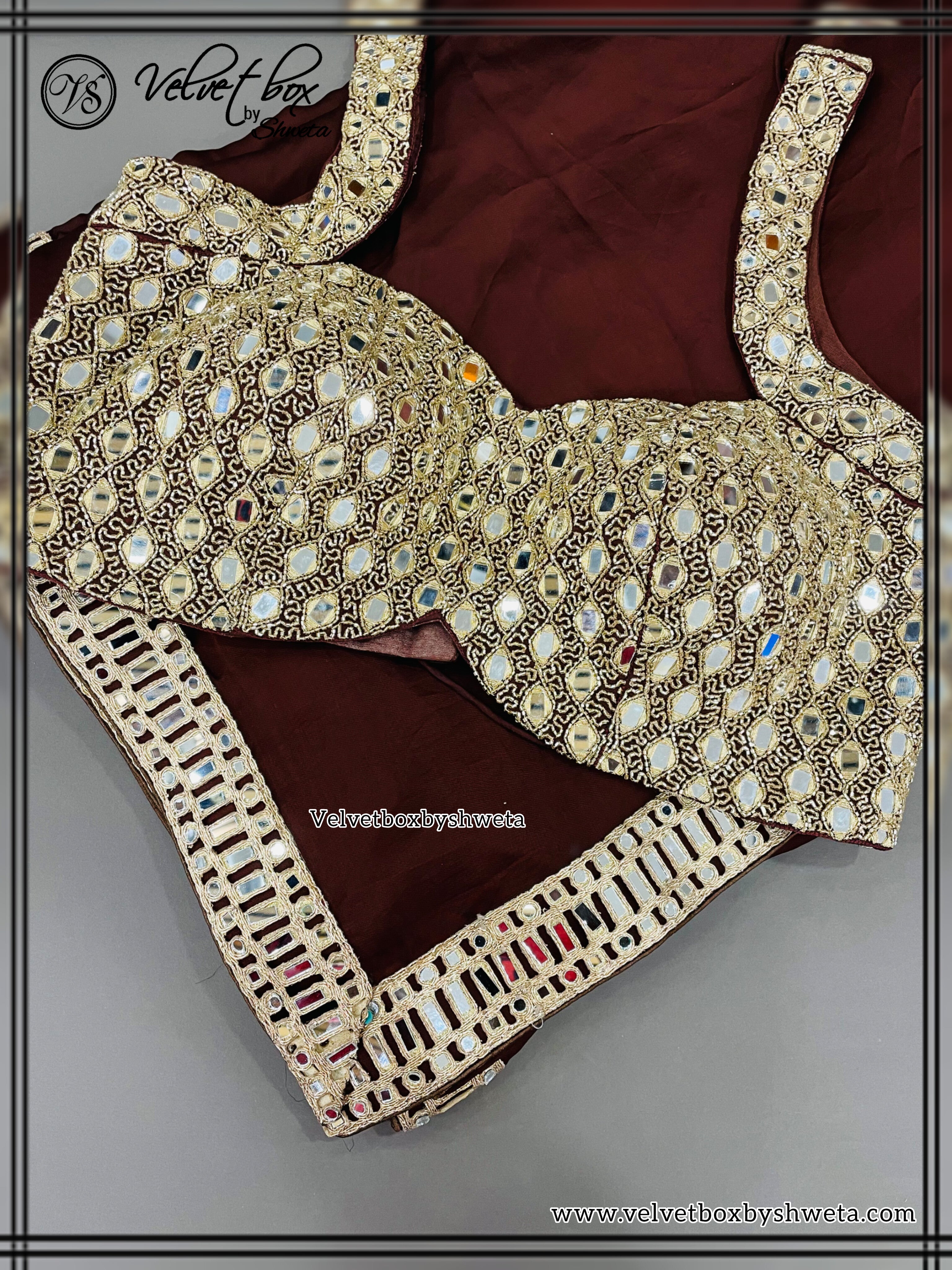 Midnight brown saree