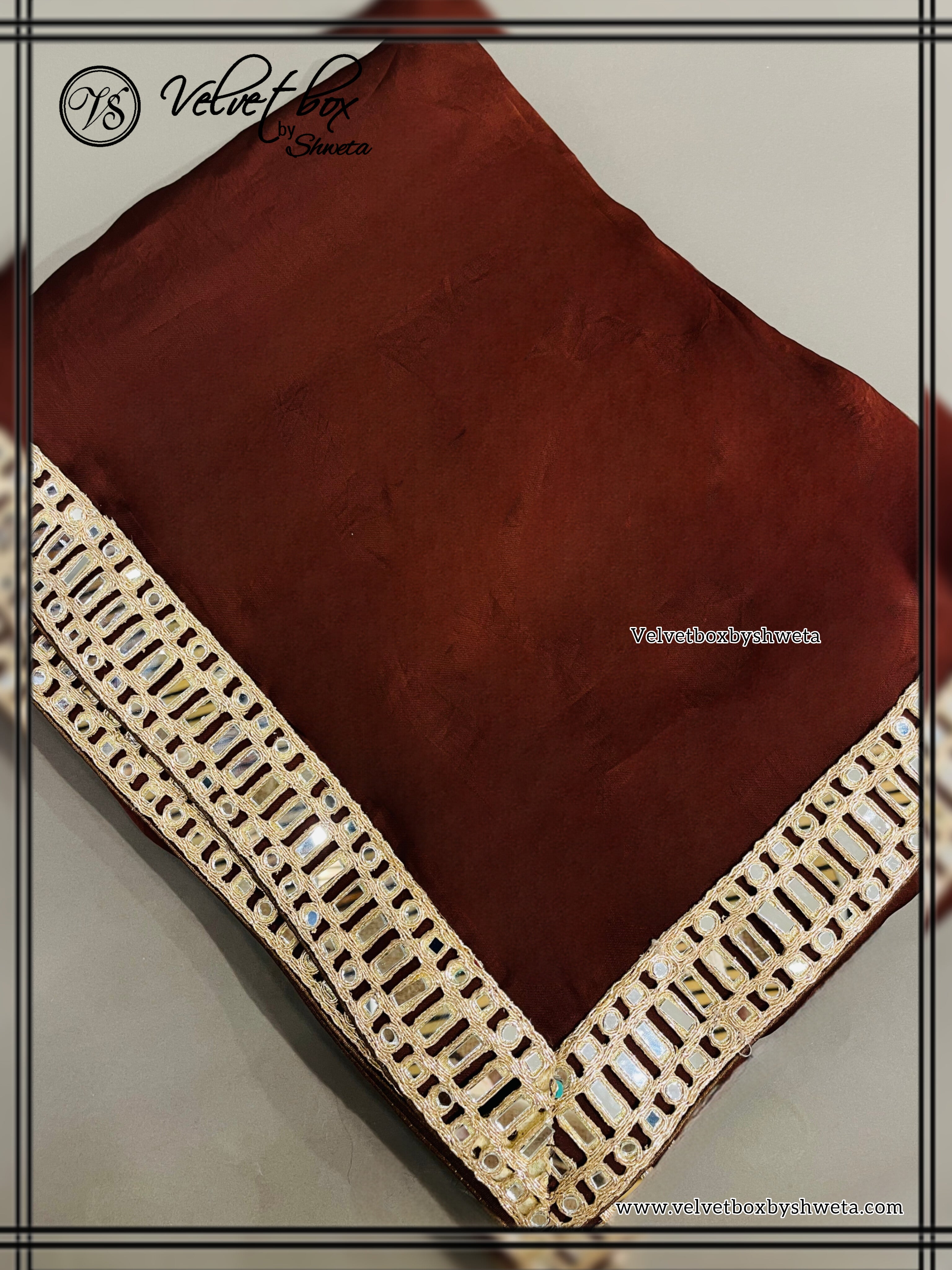 Midnight brown saree