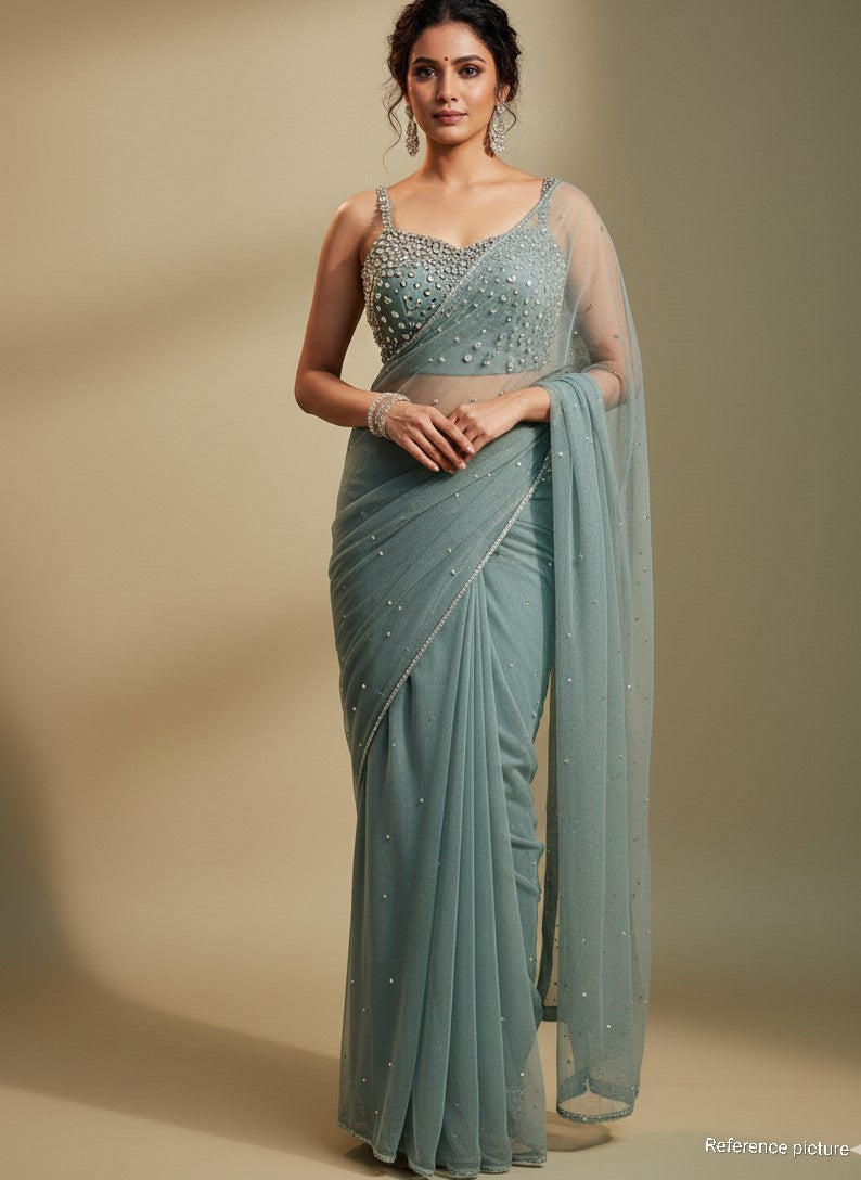 Rubi Crystal Saree