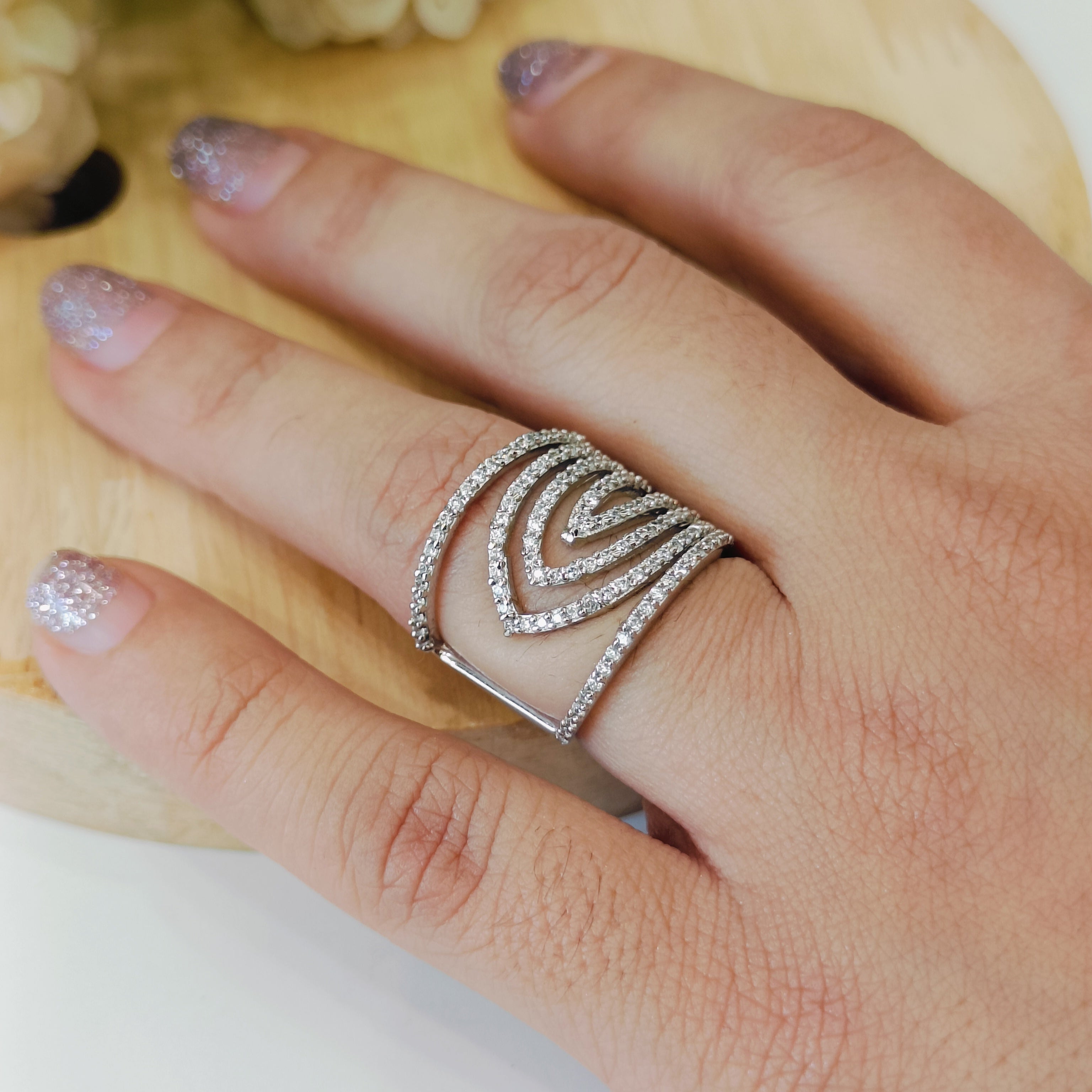 Vs sterling silver cocktail ring 178