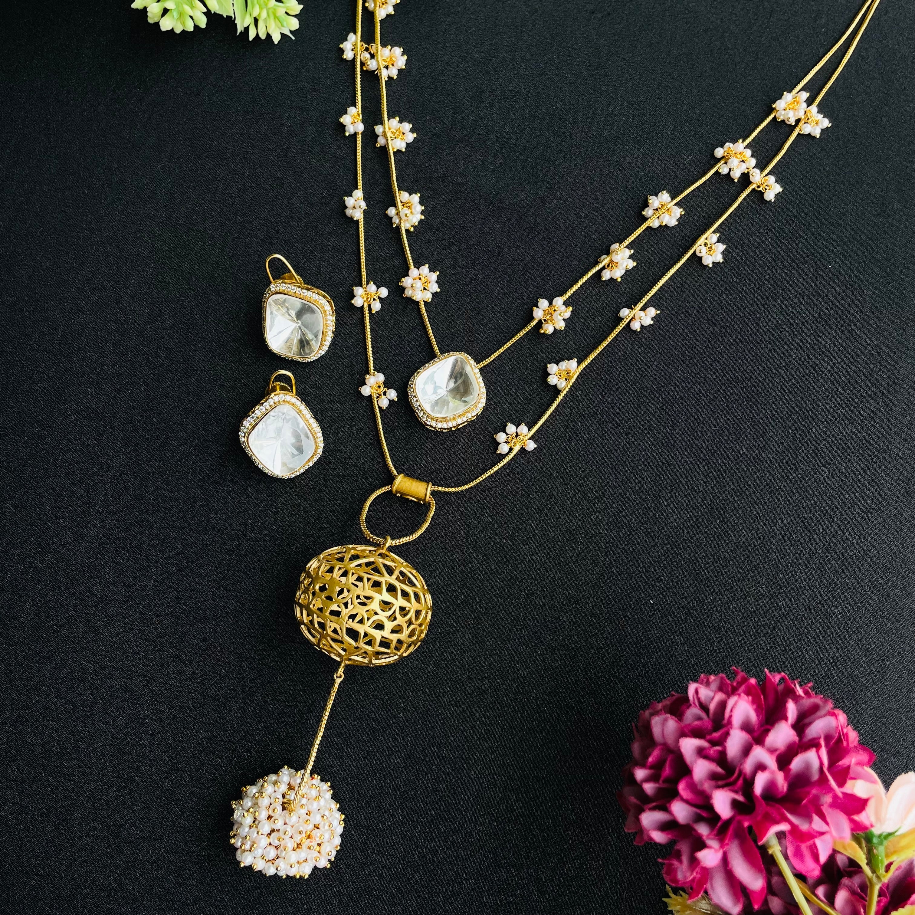 Nayaab Aaliya polki neckpiece
