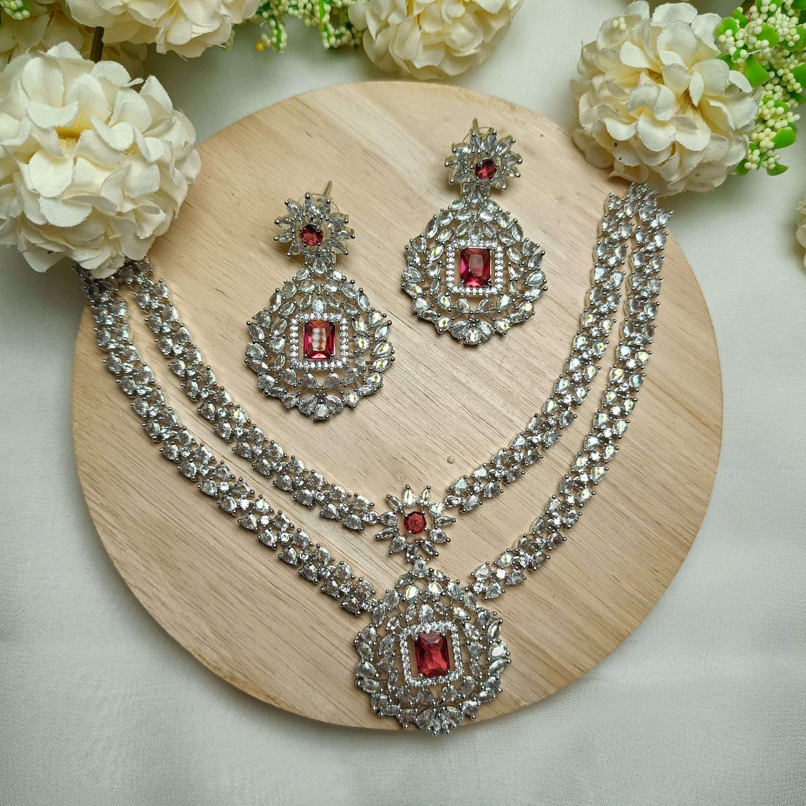 Hania ad neckpiece Velvet box by Shweta