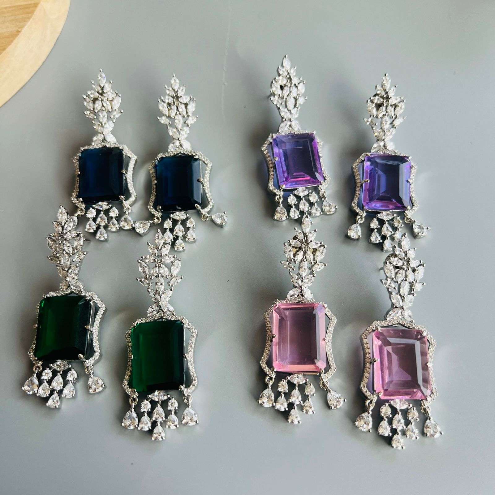Ad Mahira earrings Velvet box by Shweta
