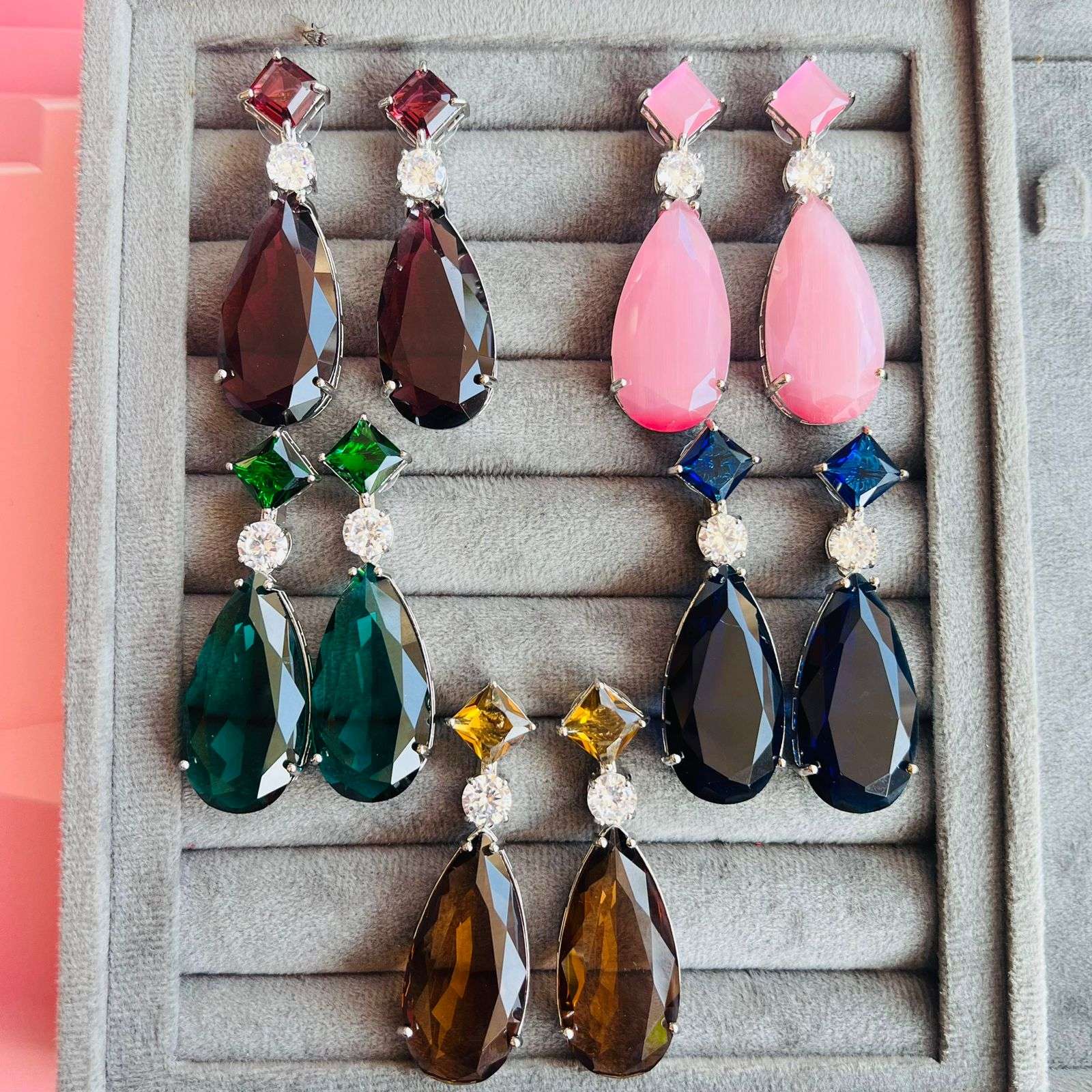 layla lily earrings velvet box by shweta
