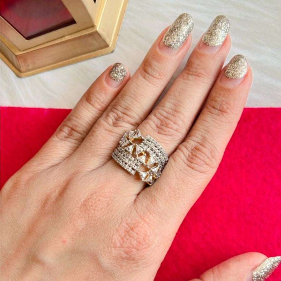 vs sterling silver cocktail ring 066