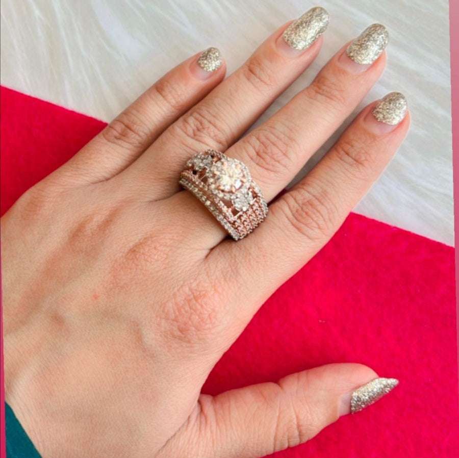 vs sterling silver cocktail ring 074