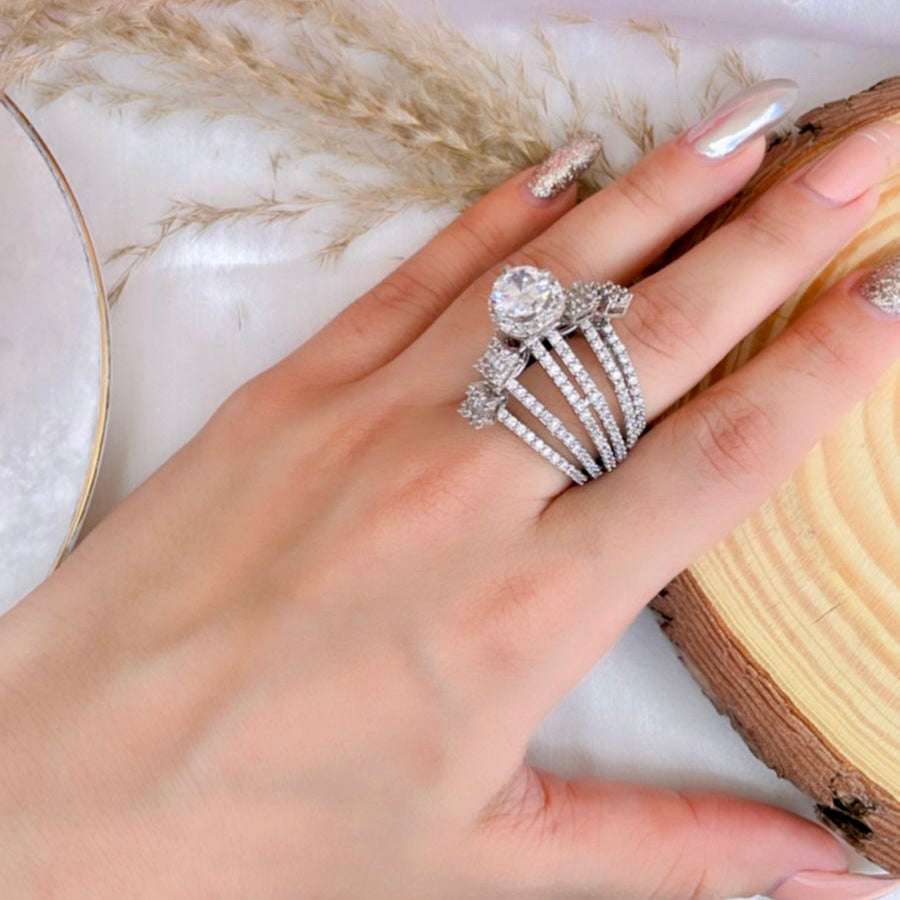 VS Sterling Silver Cocktail Ring 023