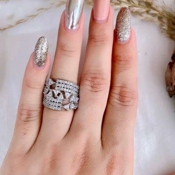 VS Sterling Silver Cocktail Ring 028