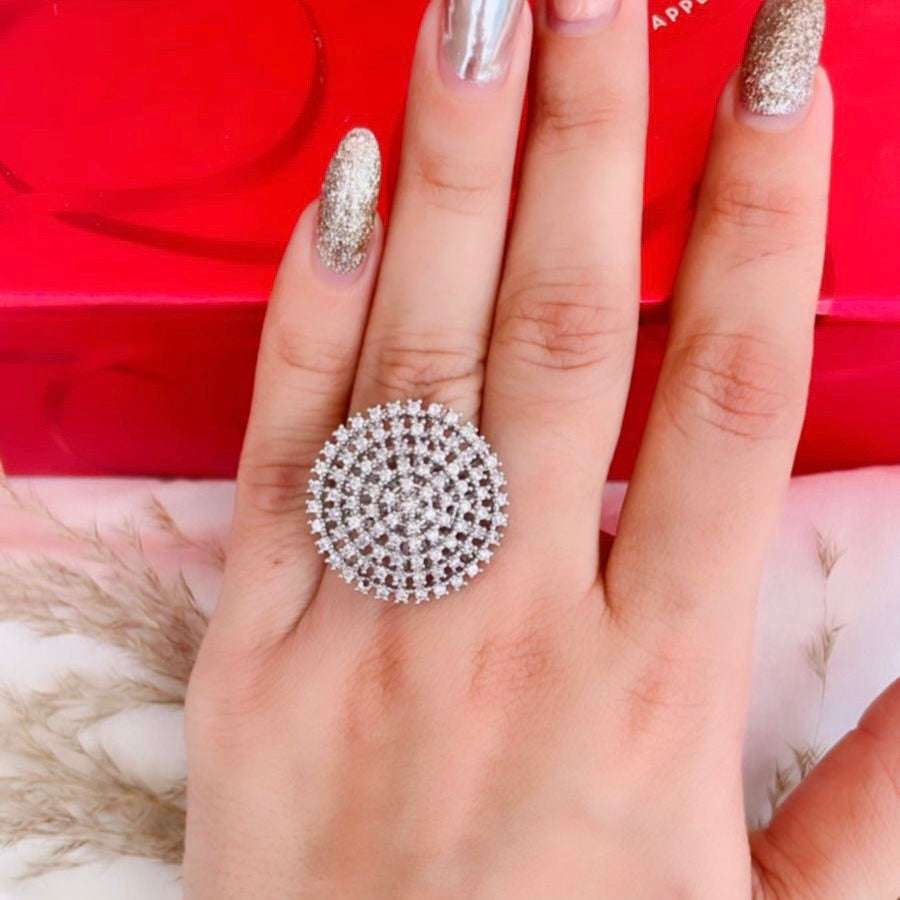 VS Sterling Silver Cocktail Ring 020