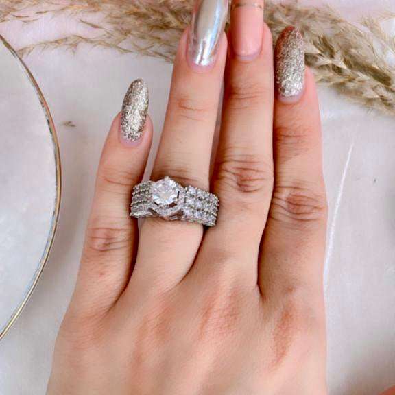 VS Sterling Silver Cocktail Ring 029